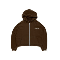 Zip Up Hoodie Chocolate