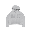 Zip Up "Logo" Melange Grey