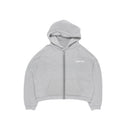 Zip Up Hoodie Melange Grey