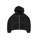 Zip Up Logo Black