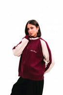 "Clubhouse" Zipper Knit Burgundy